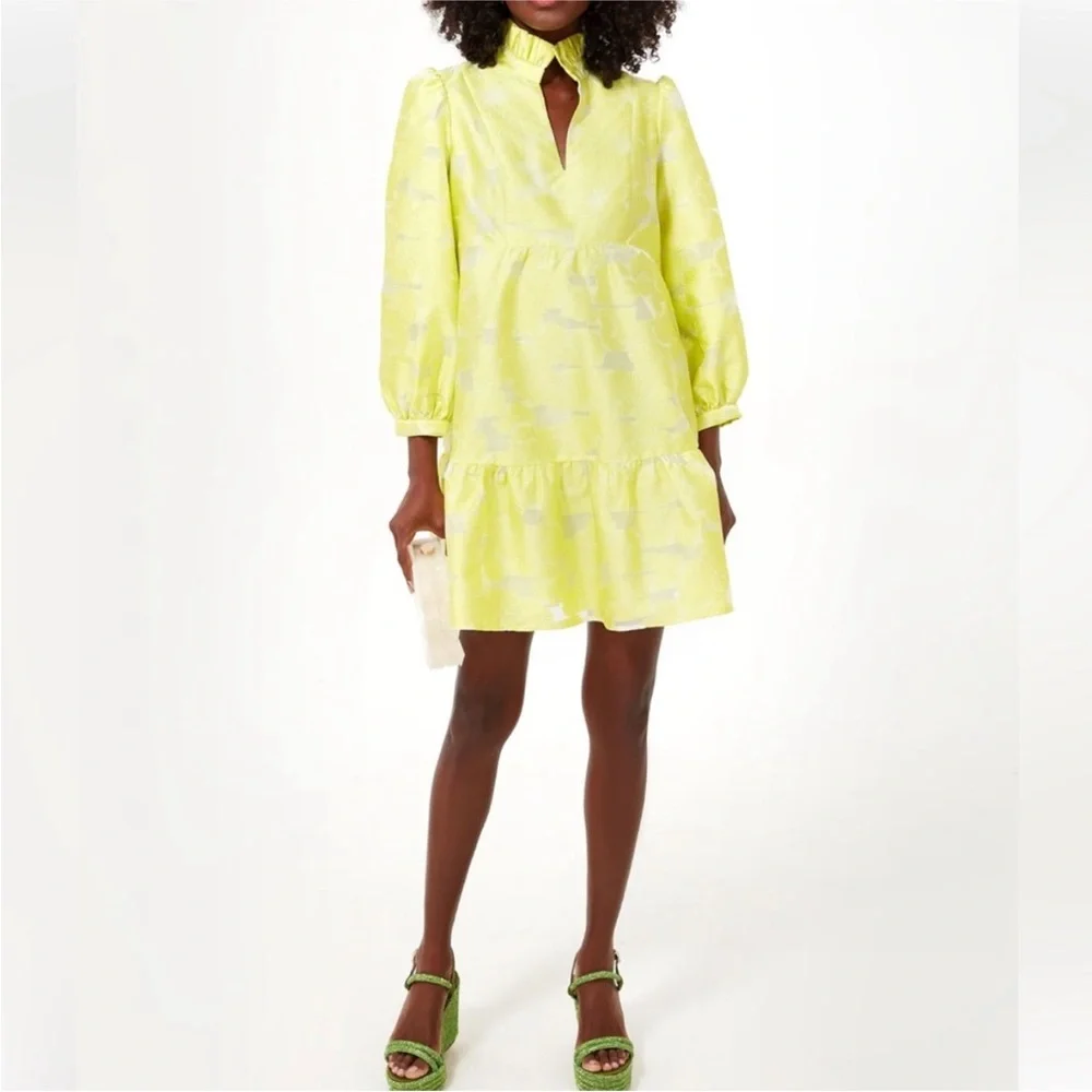 TUCKERNUCK Citron Fil Coupe Palmerston Dress
